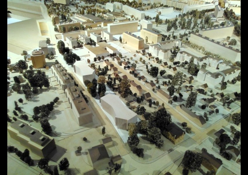 Maquette Ville de Genève - Rue Henry-Golay et la Cité-Jardin