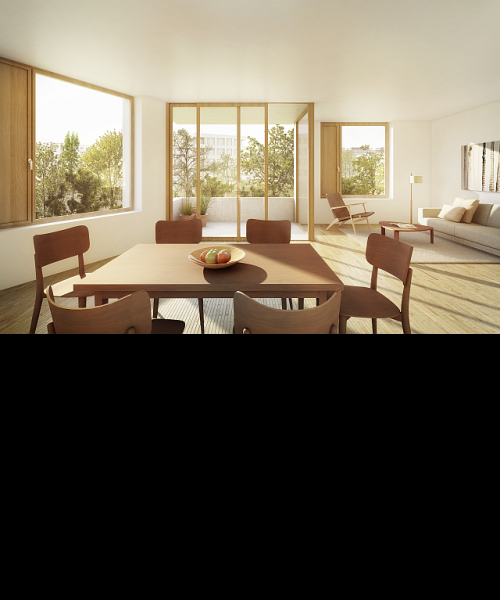 Image vue depuis l'intérieur © Jean-Paul Jaccaud Architectes SA