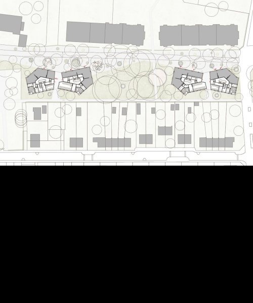 Plan de rez-de-chaussée 1/200 @ Jean-Paul Jaccaud Architectes SA