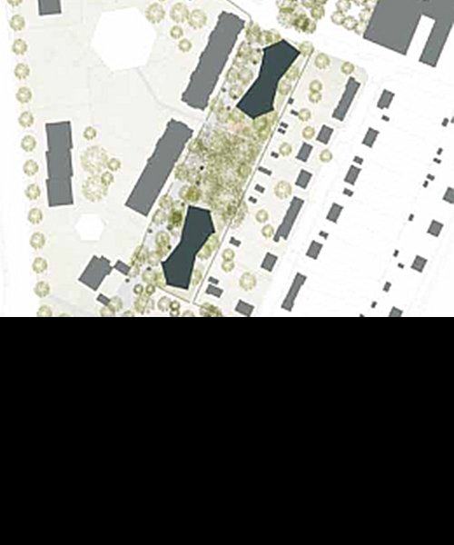 Plan implantation bâti © Jean-Paul Jaccaud Architectes SA