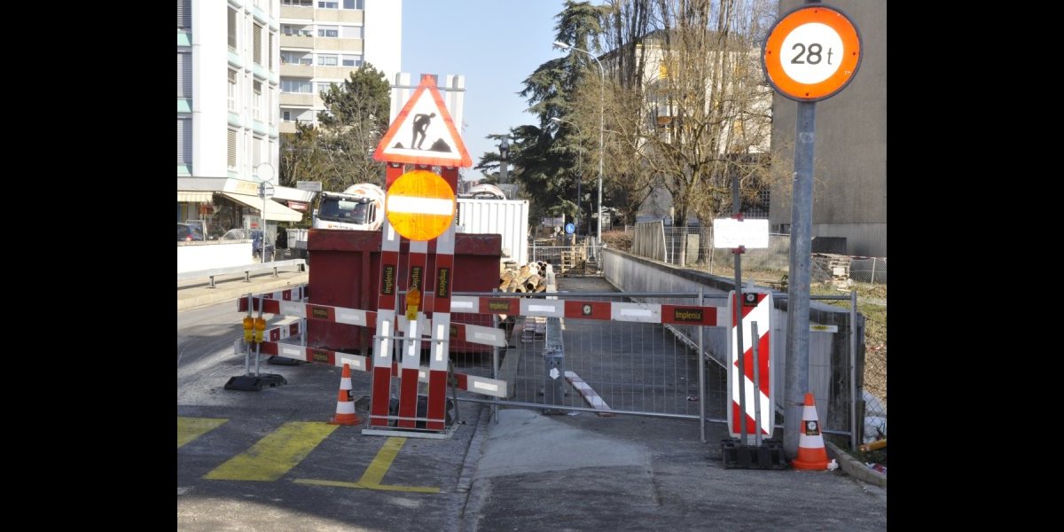Travaux routiers, avenue Henri-Golay