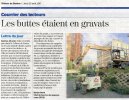 Les buttes étaient en gravats