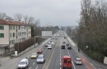 Vue sur l'avenue de l'Ain depuis le pont de l'av. d'Aïre